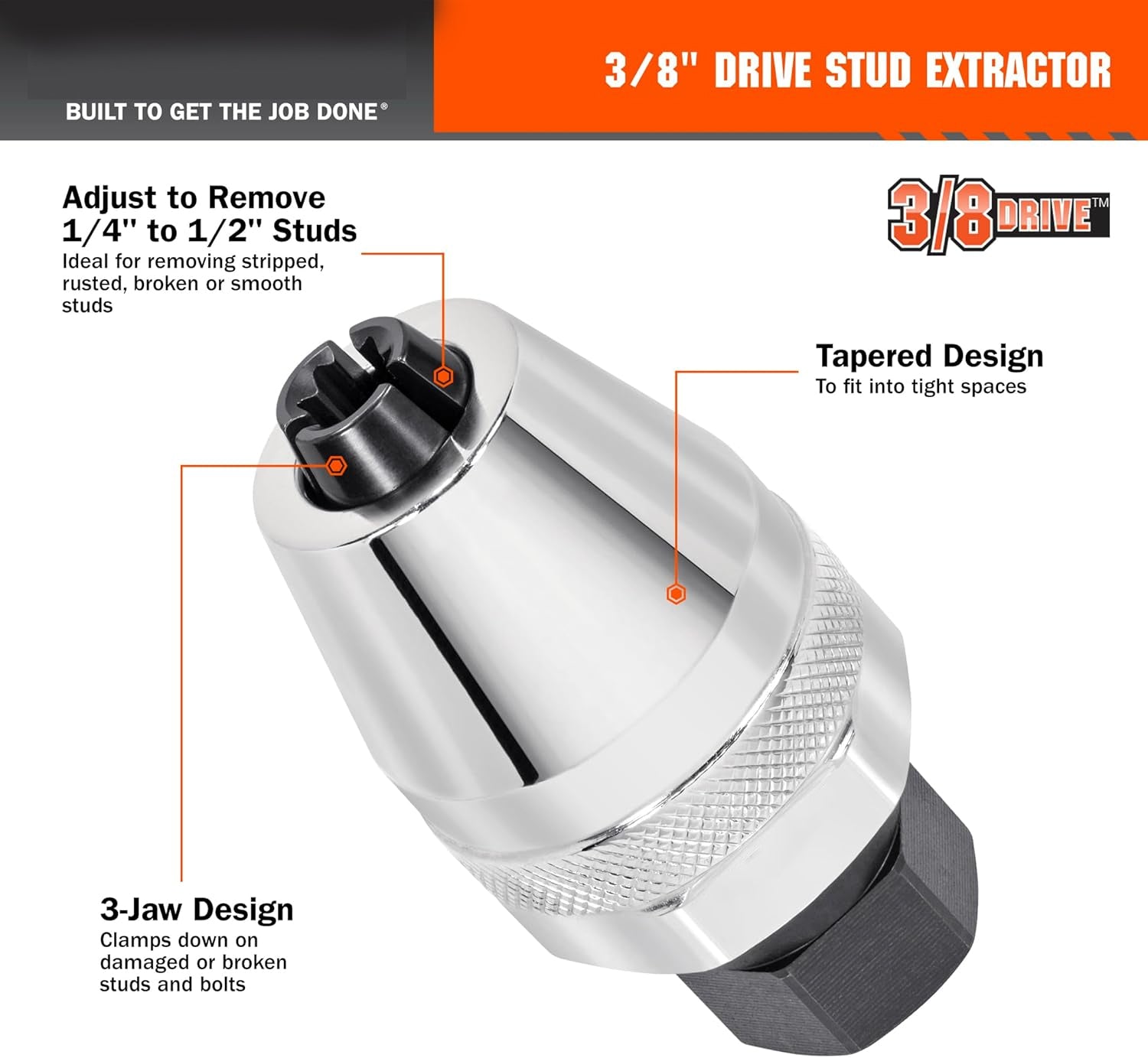 3/8 Drive Damaged Bolt Extractor