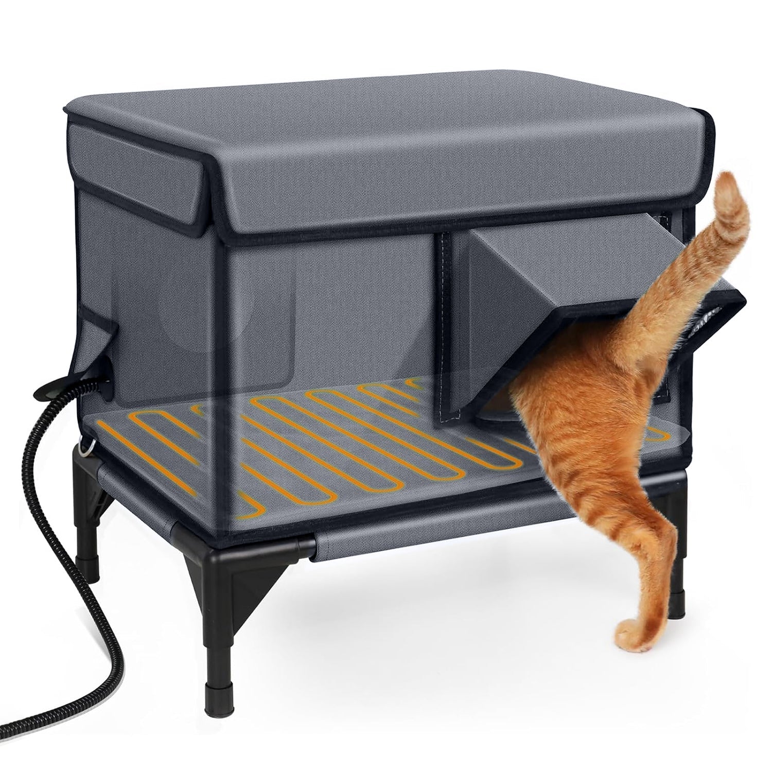 Premium Heated Cat House