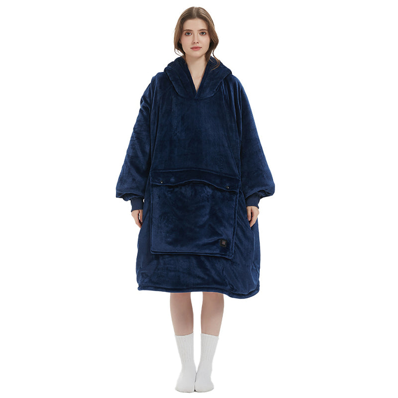 Oversized Wearable Heated Blanket Hoodie