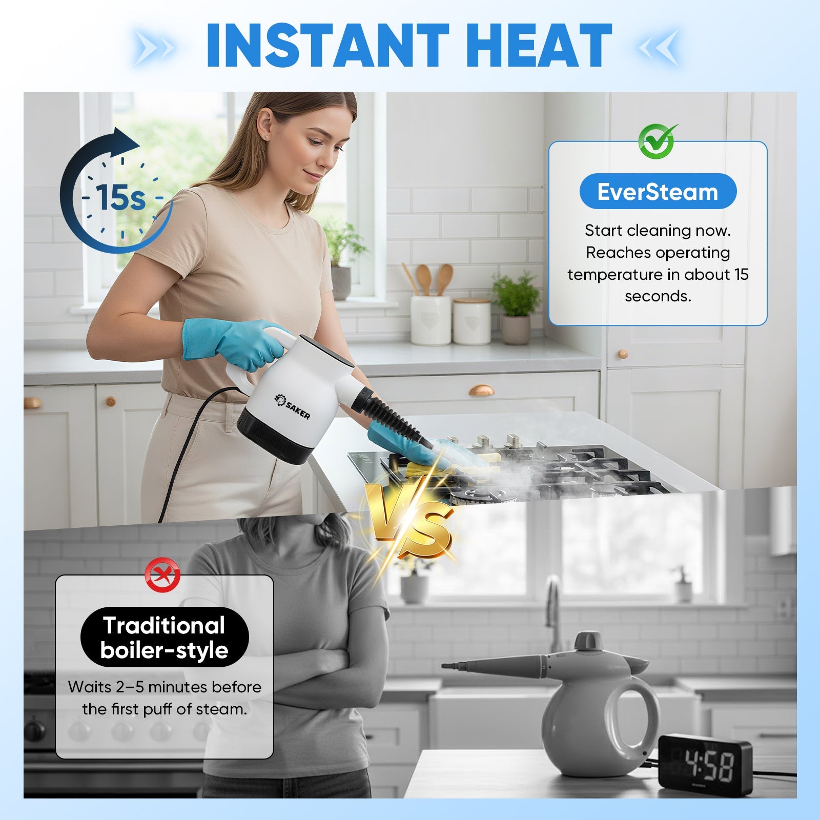 EverSteam Instant-Heat Steam Cleaner