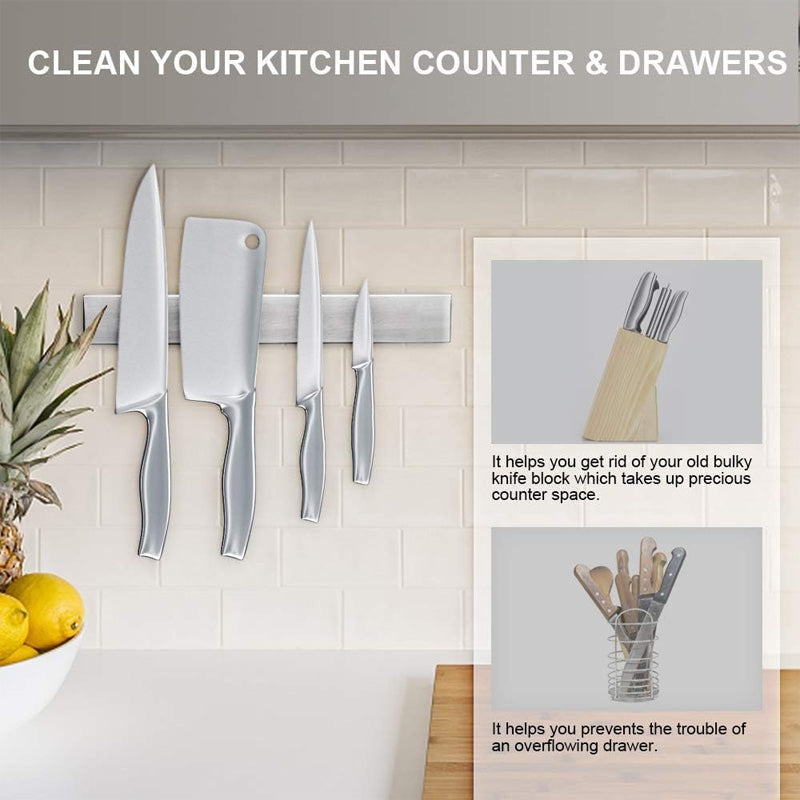 Magnetic Stainless Steel Knife Holder