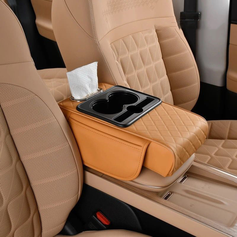 Multifunctional car armrest box pad