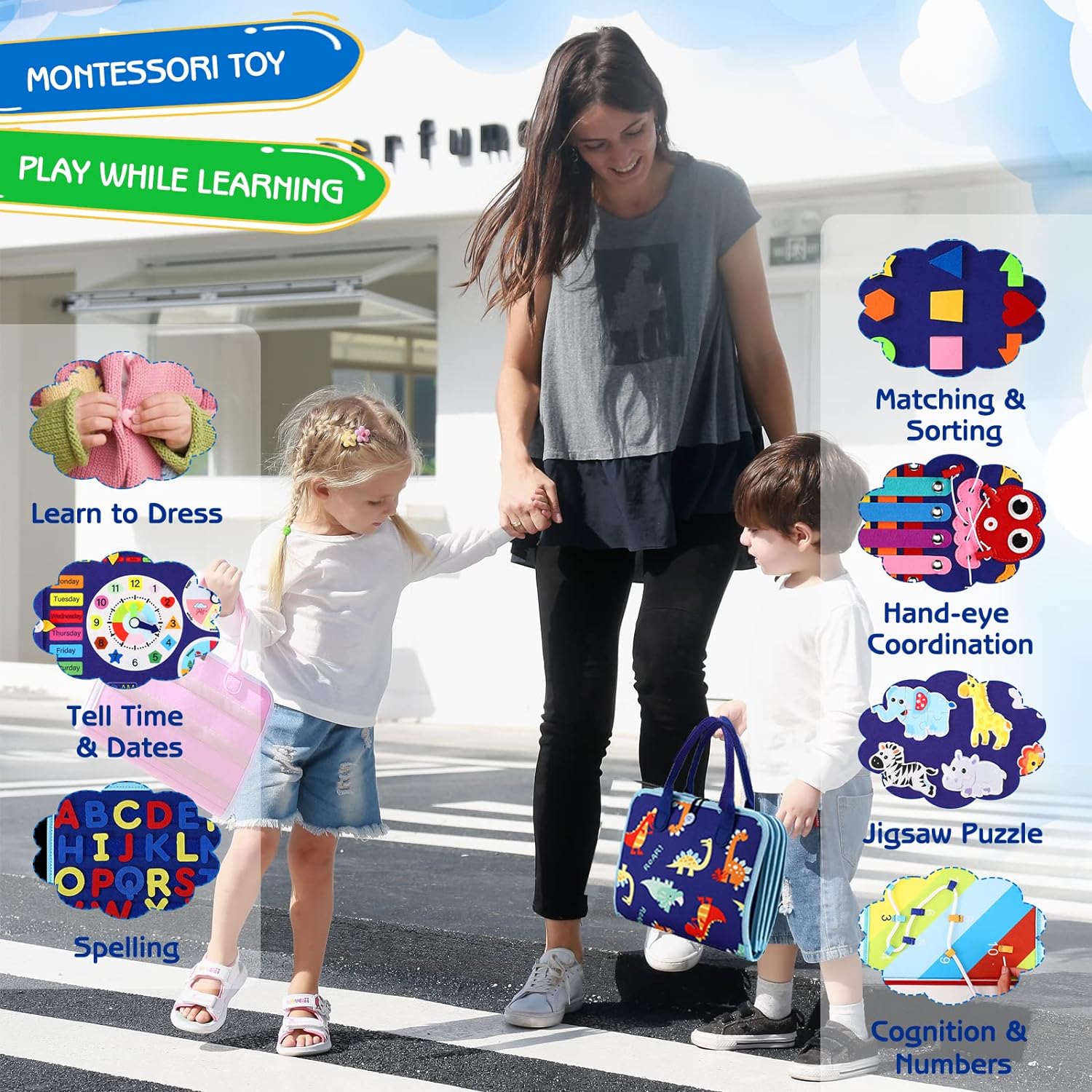 Toddler Montessori Busy Board