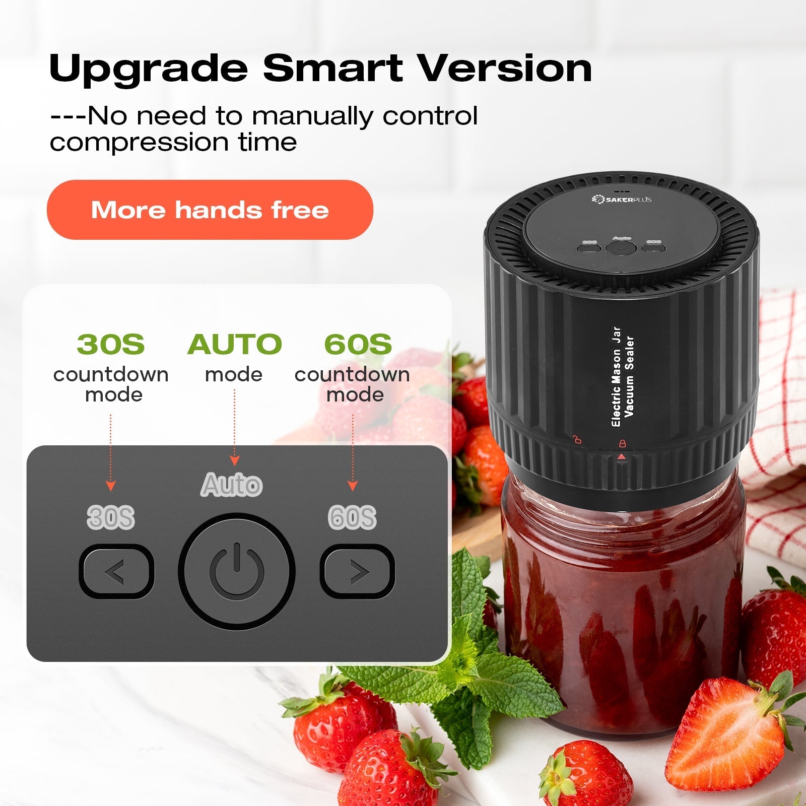 Efficient Food Saver -  Electric Vacuum Sealer For Mason Jars
