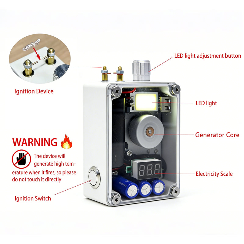 Hand Crank Flashlight Emergency Charger
