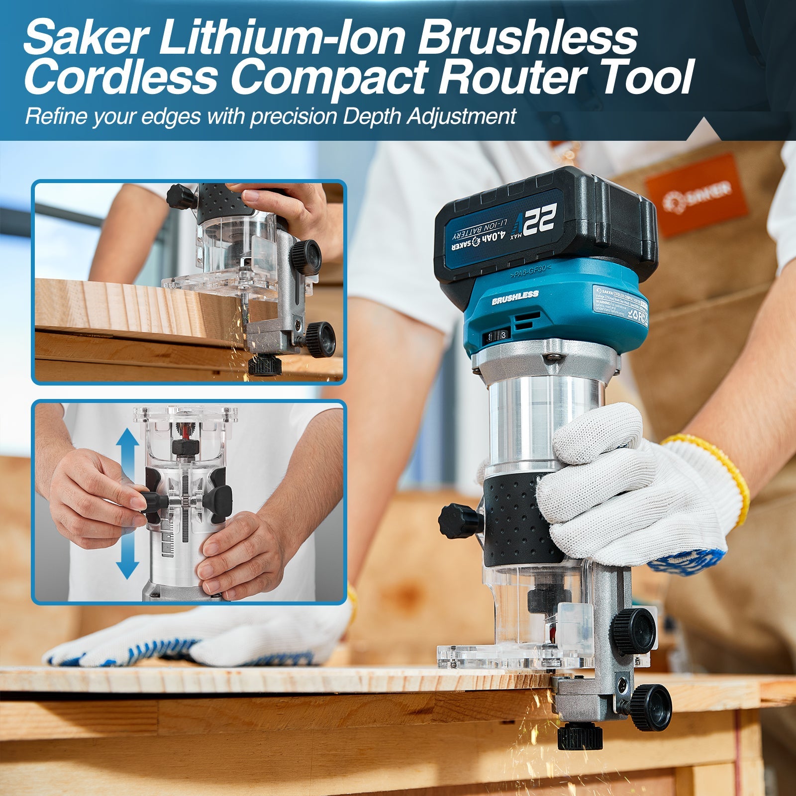 Cordless Brushless Router Tool