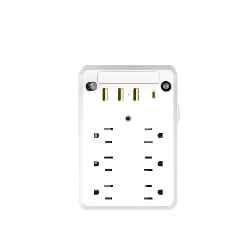 Multi-plug outlet with night light