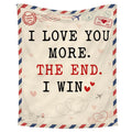 Romantic Love Throw Blanket for Couples