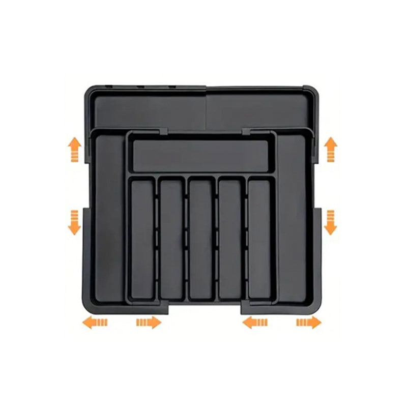 Expandable Adjustable Kitchen Utensil Organizer Tray