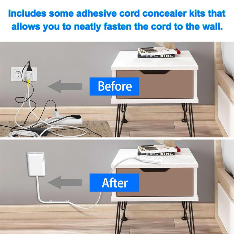 Ultra Thin Flat Plug Power Strip