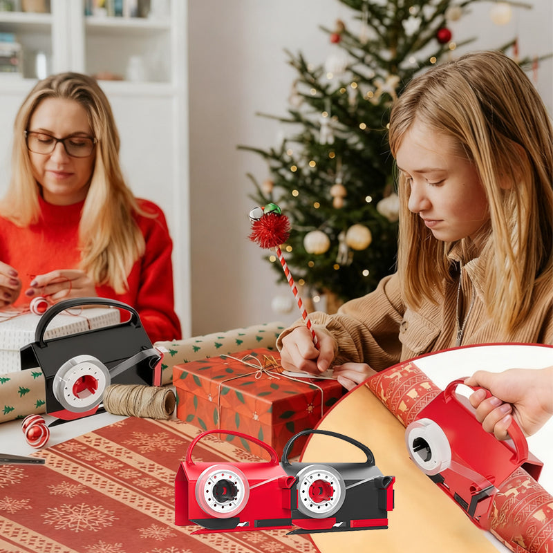 Wrapping Paper Cutter And Dispenser Set