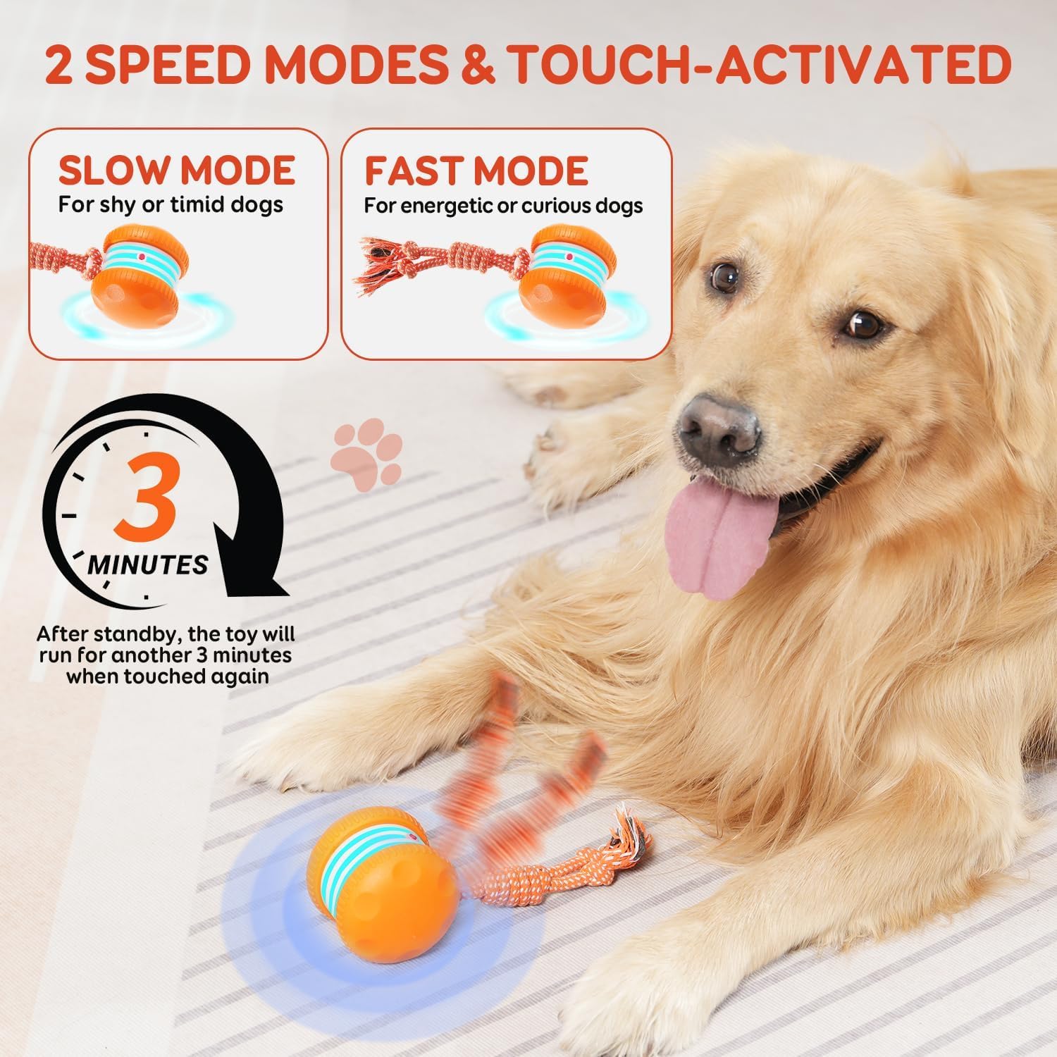 Interactive Automatic Dog Toy Ball
