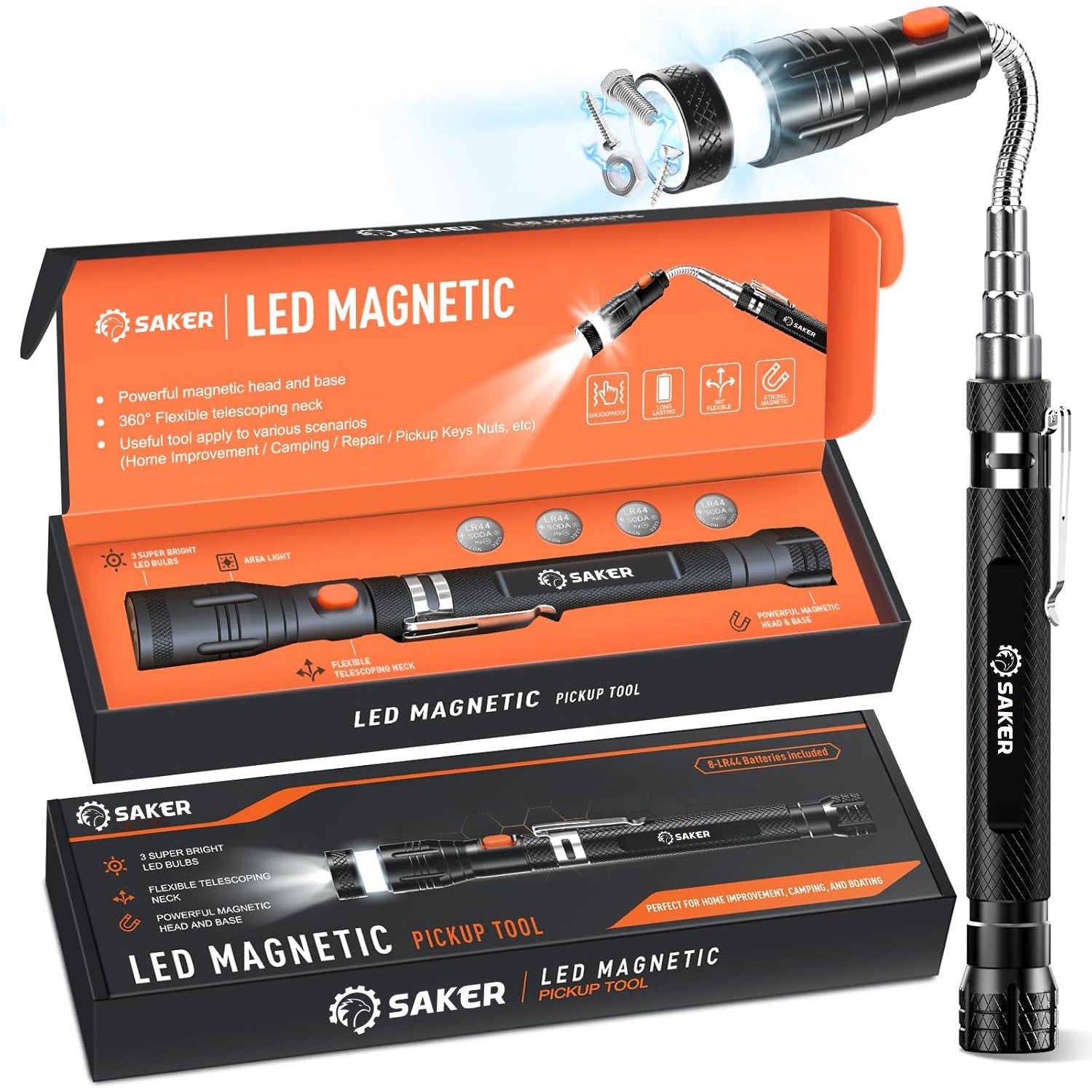 LED Magnetic Pickup Tool