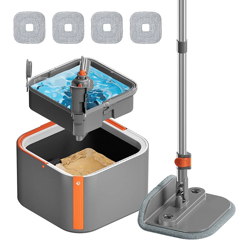 Upgrade Spin Mop Bucket with Detachable Inner Bucket