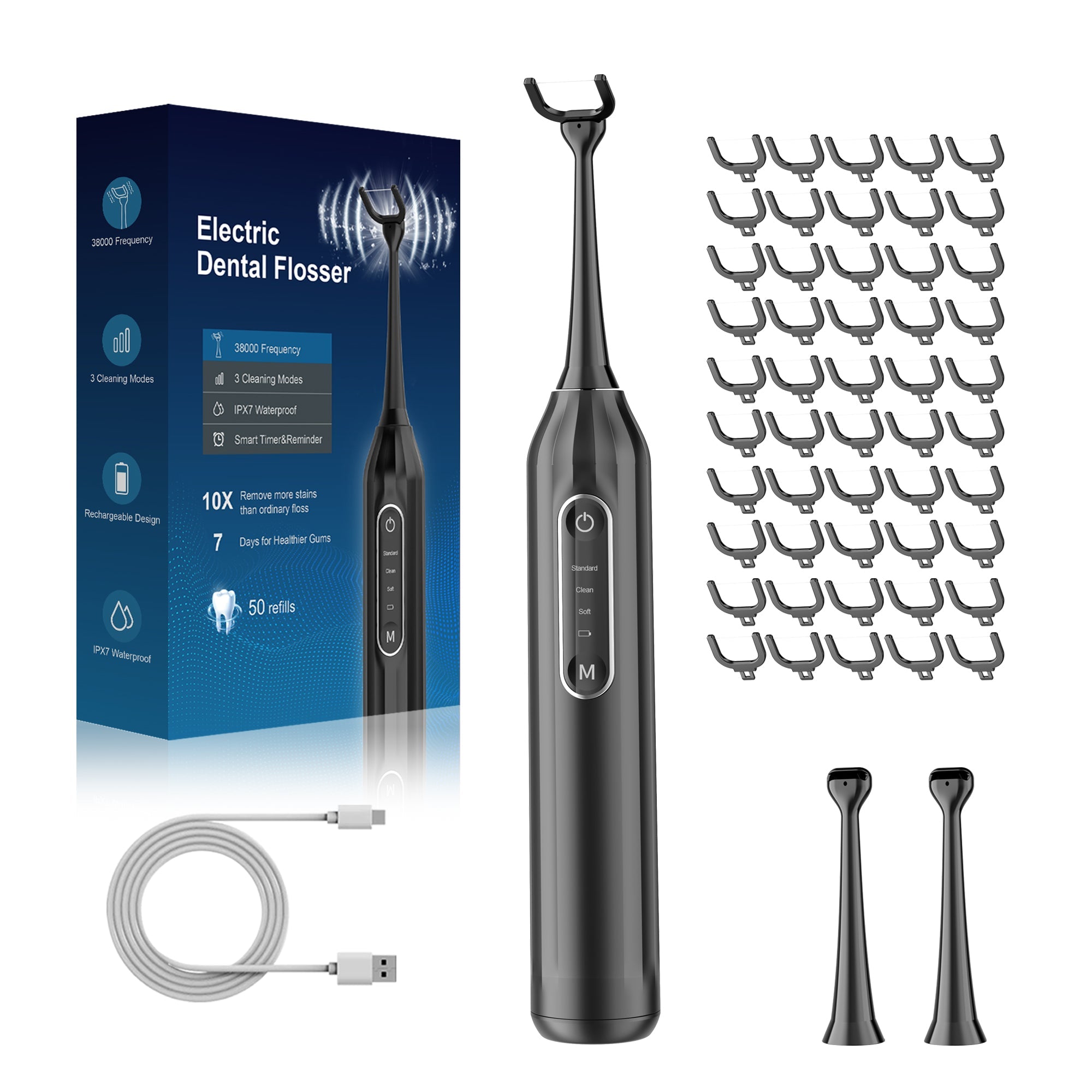 Electric Sonic Flosser Dental Care Kit
