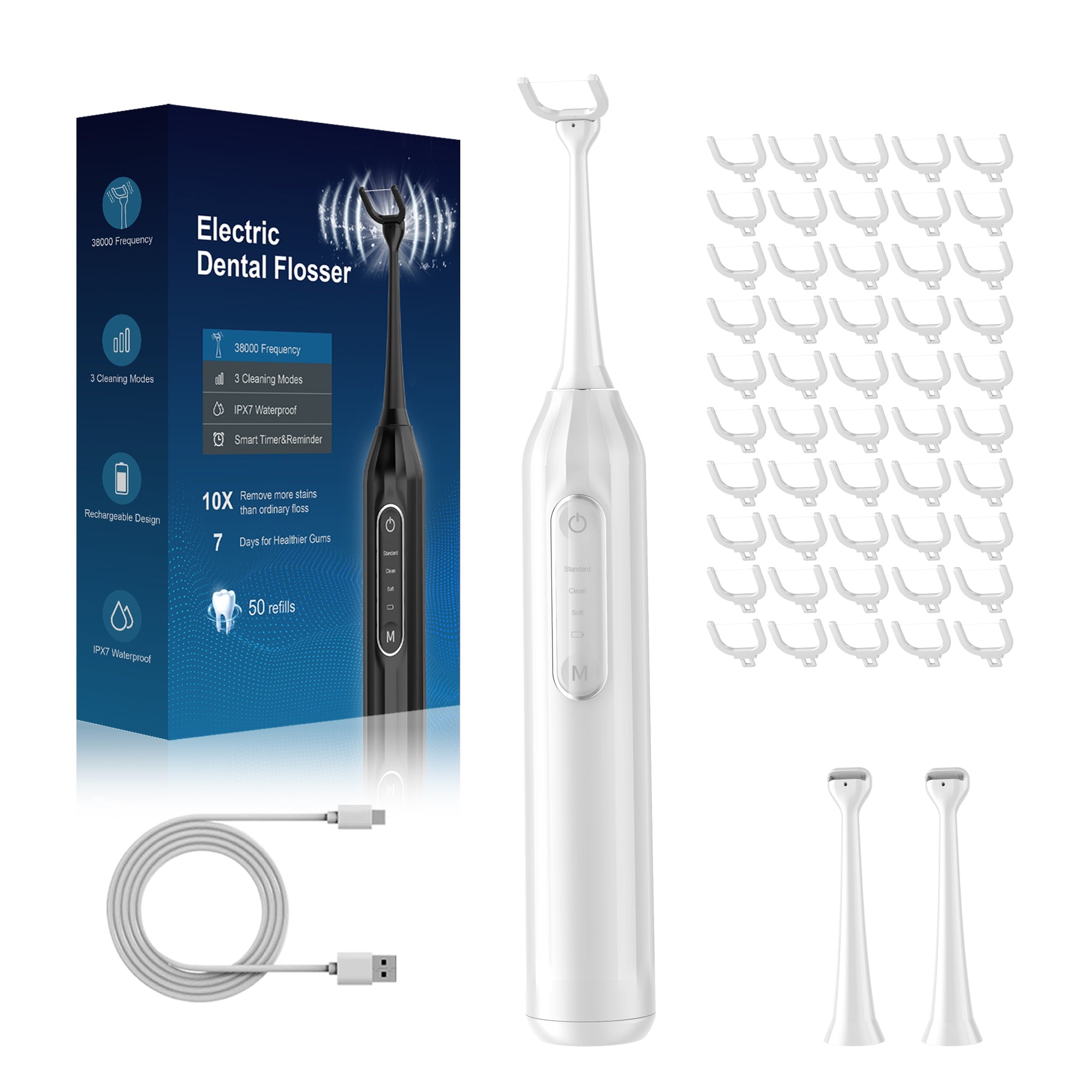 Electric Sonic Flosser Dental Care Kit