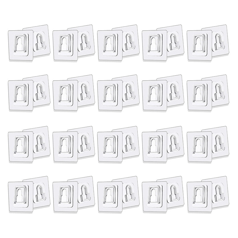 Transparent Double Sided Wall Hooks