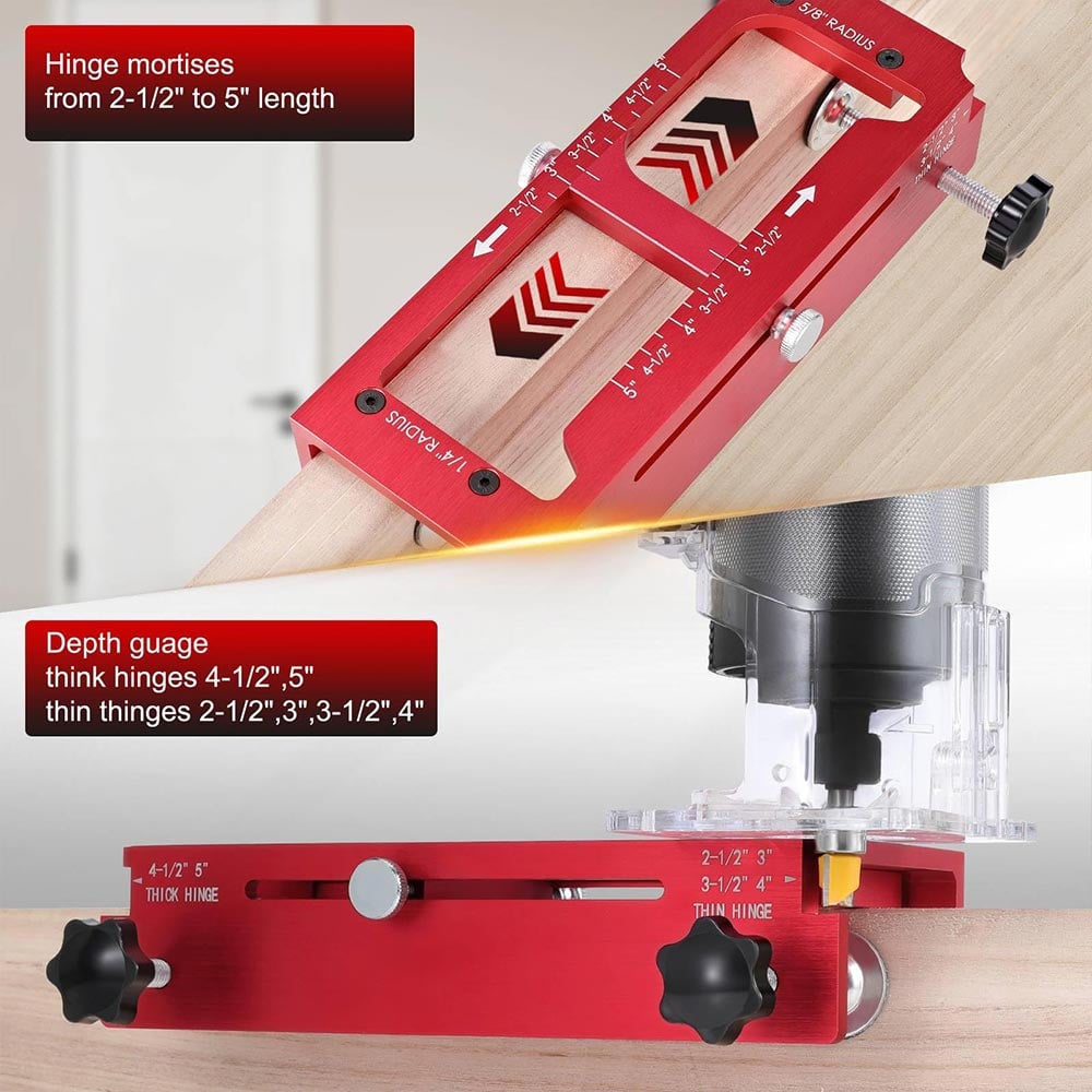 Adjustable Aluminum Door Hinge Jig