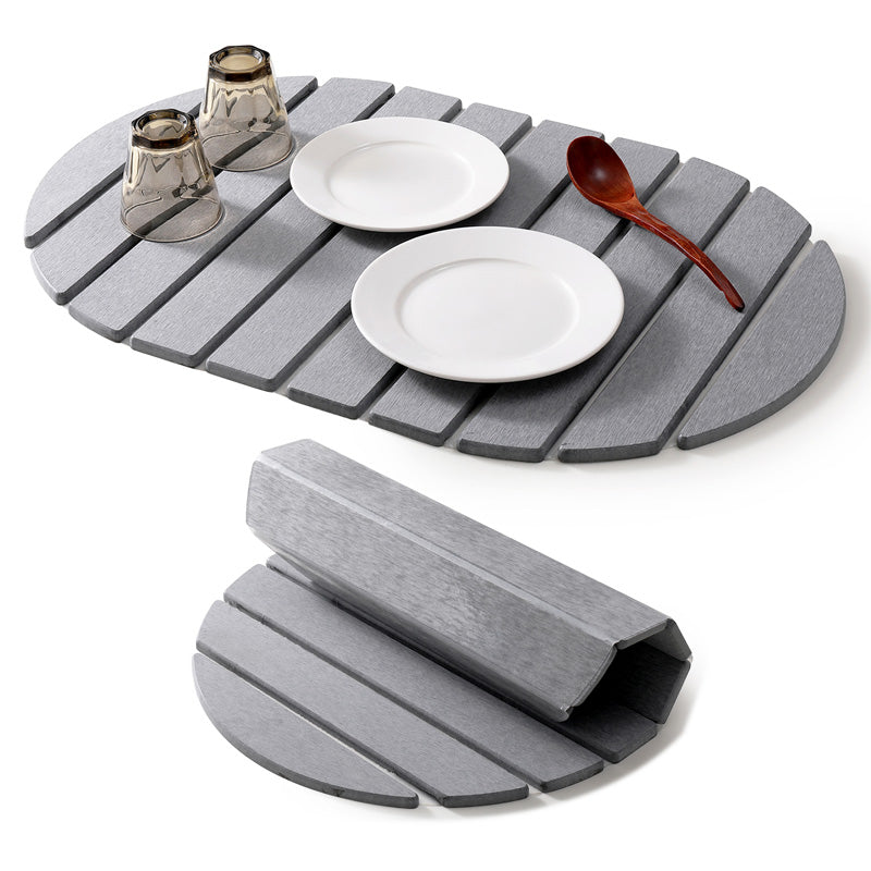 Collapsible Diatomaceous Dish Drying Mat