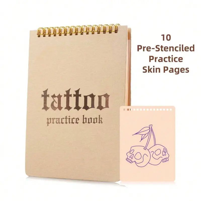 Spiral Bound Tattoo Practice Skin Book