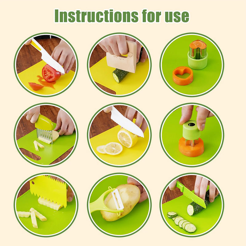 Kids Safe Montessori Kitchen Tool Set