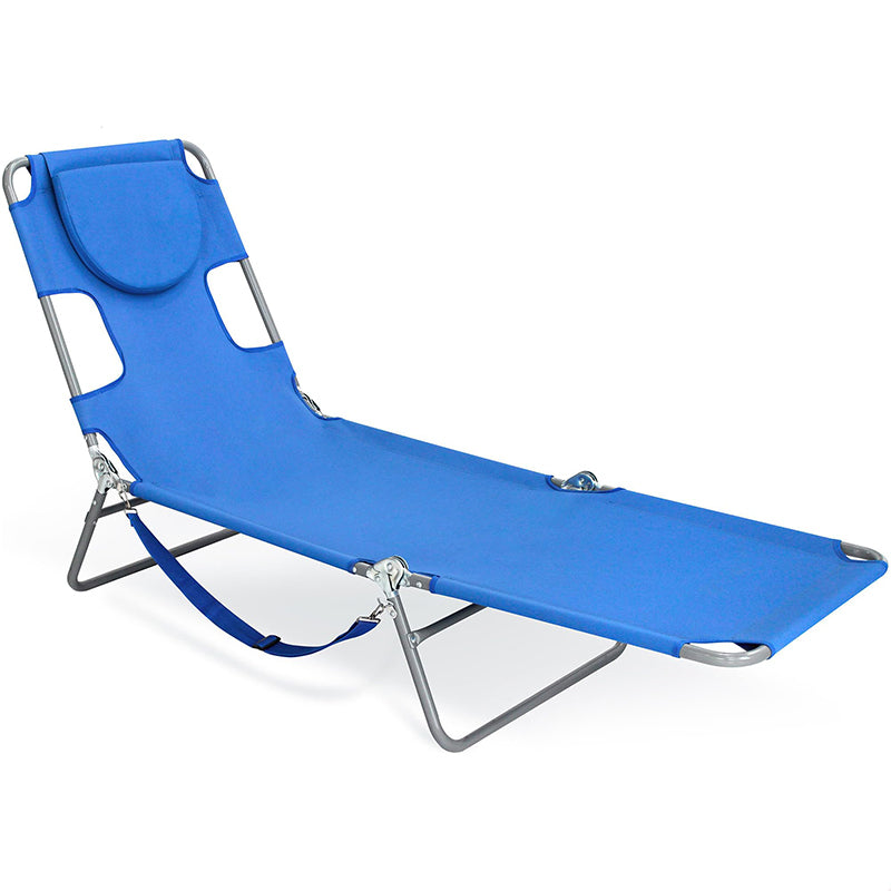 Portable Folding Beach Lounge Tanning Chair