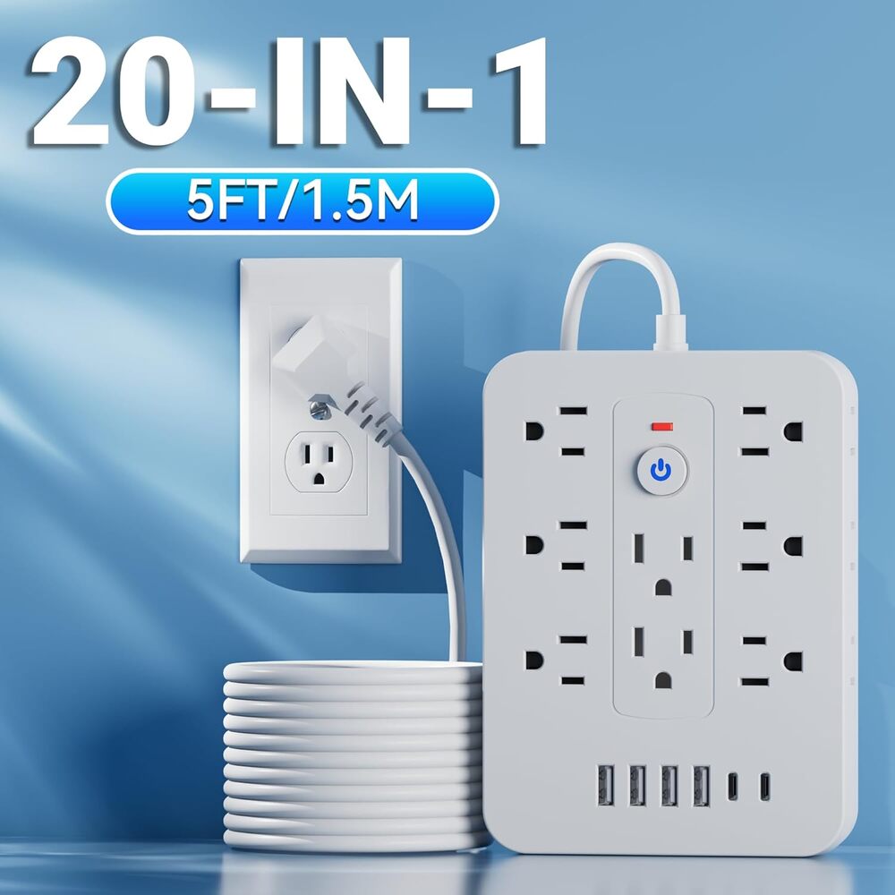 20-in-1 Surge Protector Power Strip