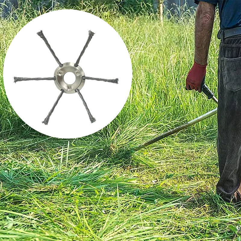 6 inch Steel Wire Brush Cutter Trimmer Head