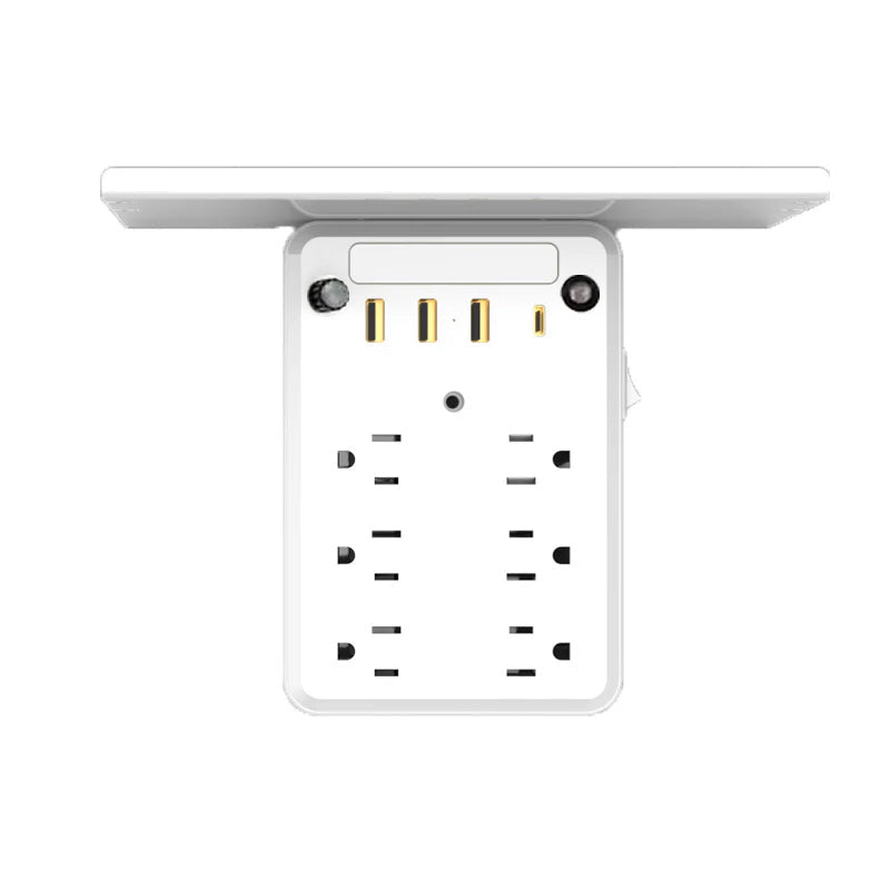 Multi-plug outlet with night light