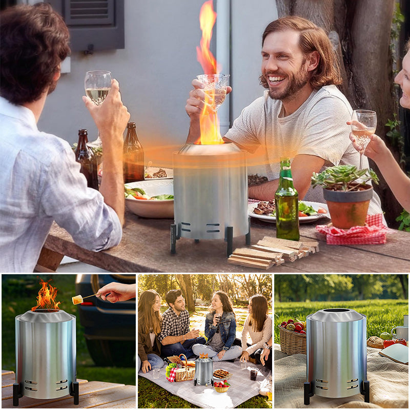 Tabletop Stainless Steel Fire Pit