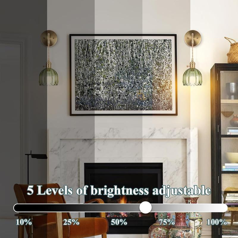 Battery-Powered RGB Wall Sconce Set
