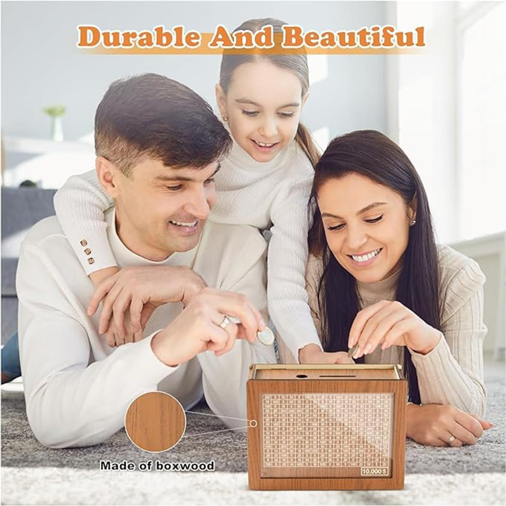 Wooden Cash Saving Box