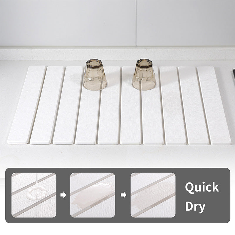 Collapsible Diatomaceous Dish Drying Mat