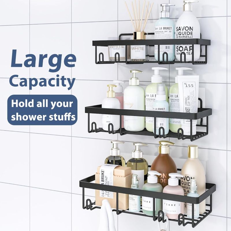 5 Pack Stainless Steel Shower Organizer