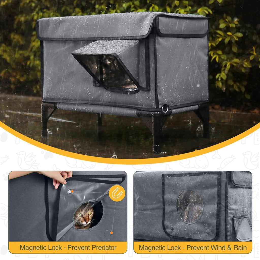 Premium Heated Cat House