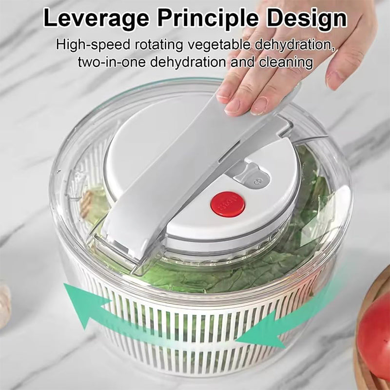 Effortless Salad Spinner With Colander