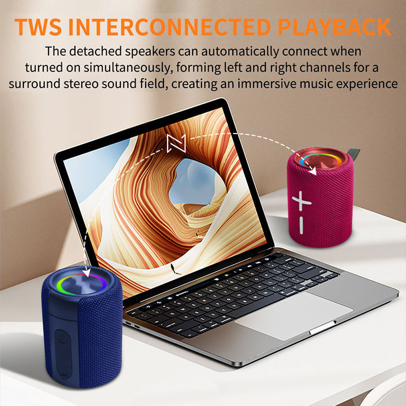Magnetic Dual Splittable Bluetooth Speaker