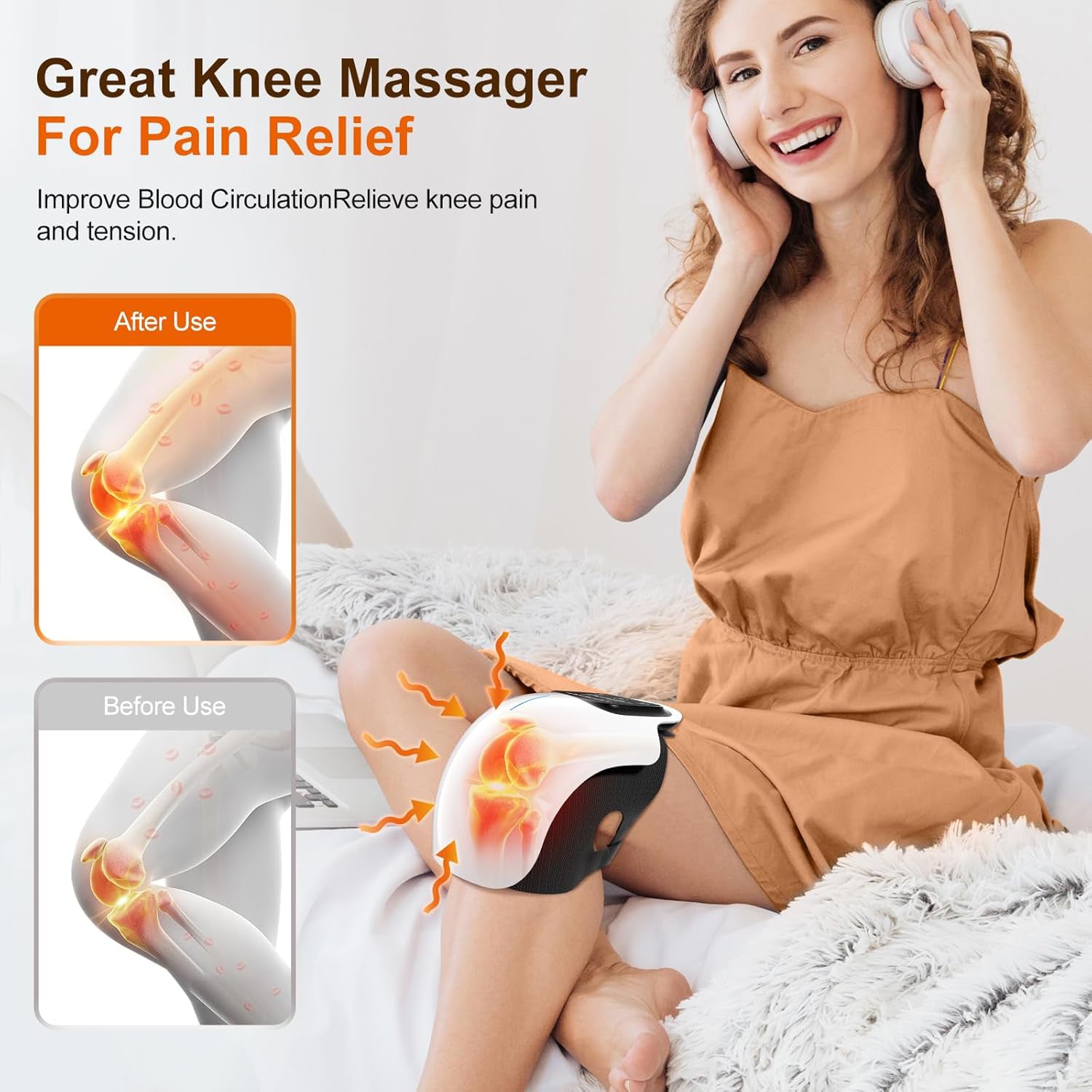 Knee Massager With Heat And Vibration