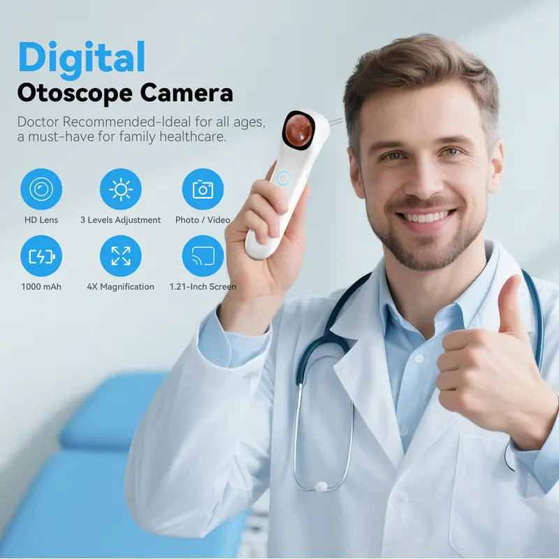 1080P HD Digital Otoscope With Screen
