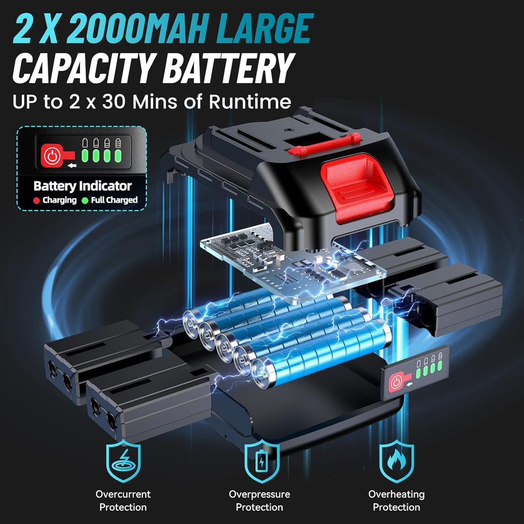 Cordless Electric Ratchet Wrench Set