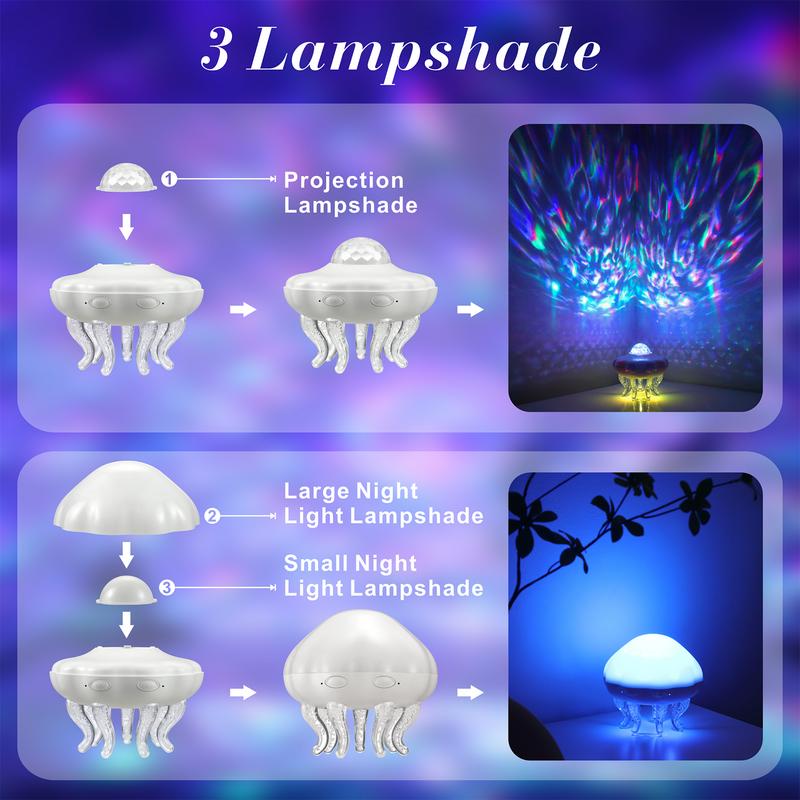 2-in-1 Ocean Wave Jellyfish Lamp