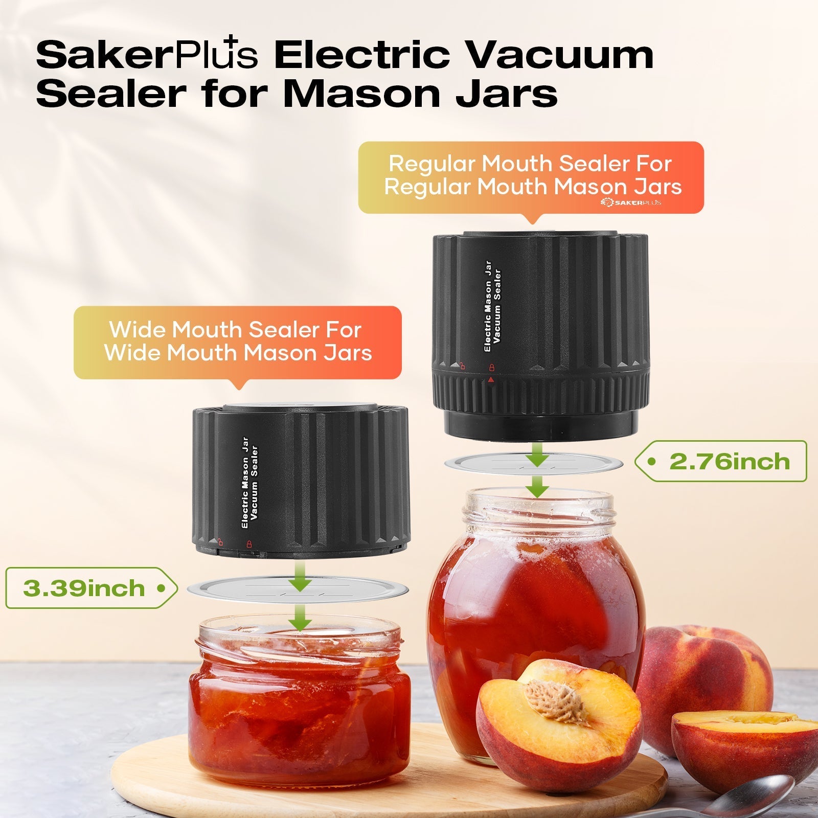 Efficient Food Saver -  Electric Vacuum Sealer For Mason Jars