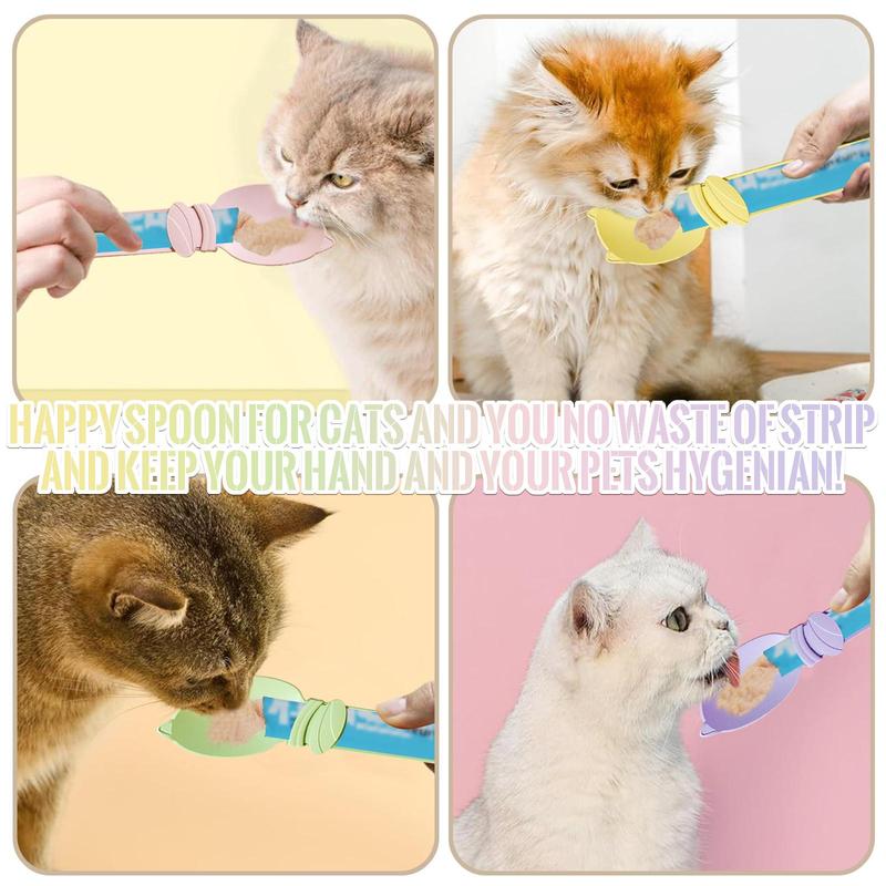 Cat Treat Squeeze Feeding Spoon