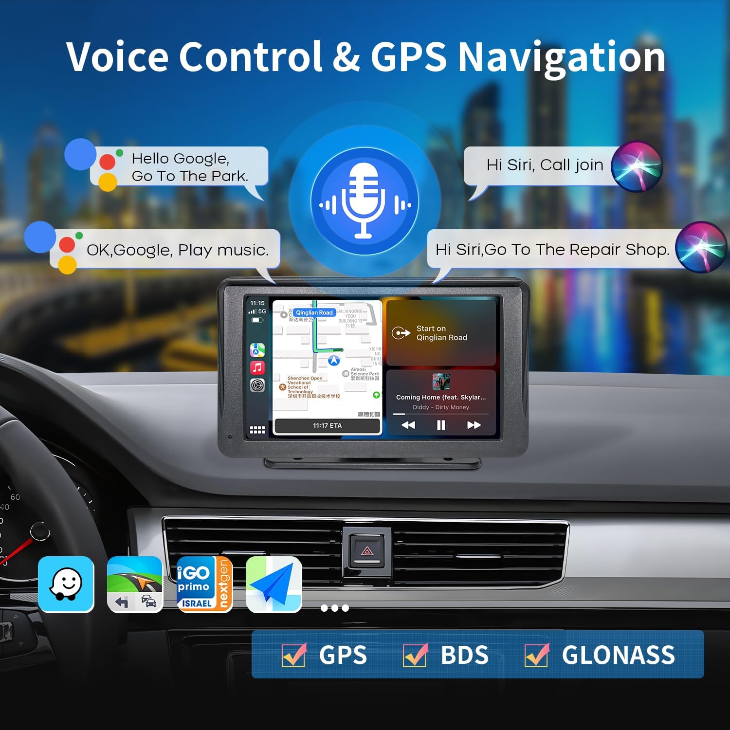Compatible Wireless CarPlay Screen