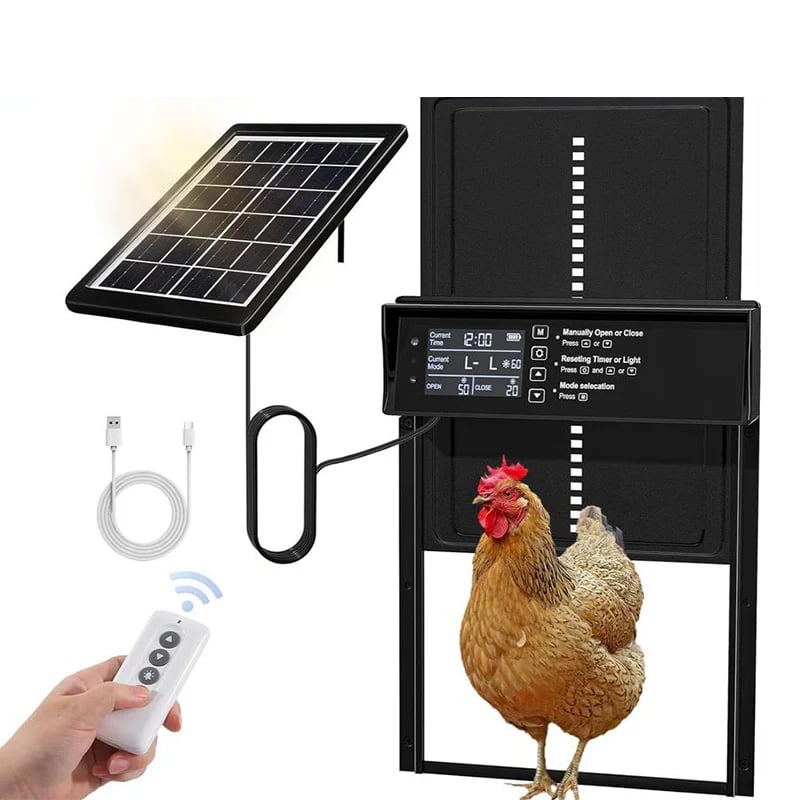 Automatic Chicken Coop Door Solar Powered