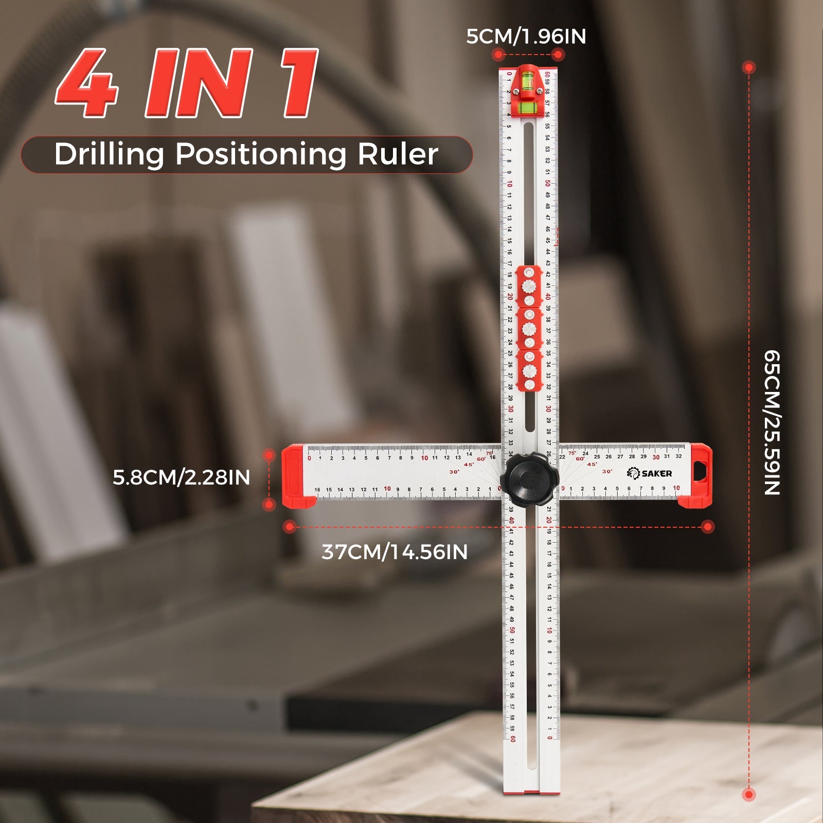 ® Accurate Hole Position Marker - ® 4 in 1 Drilling Positioning Ruler