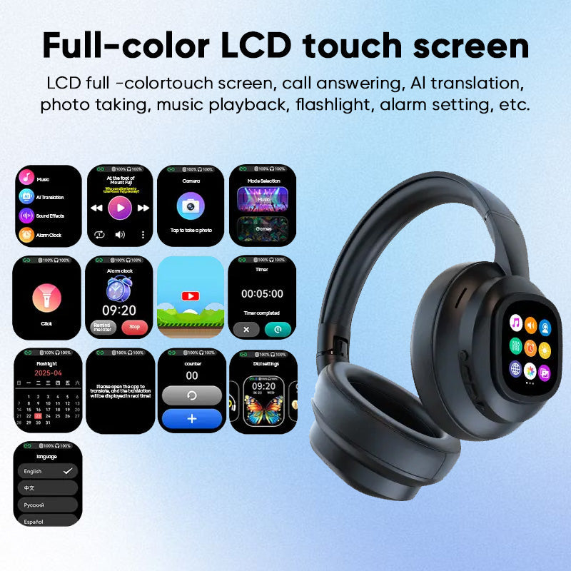Hybrid ANC Wireless Headphones with MP3