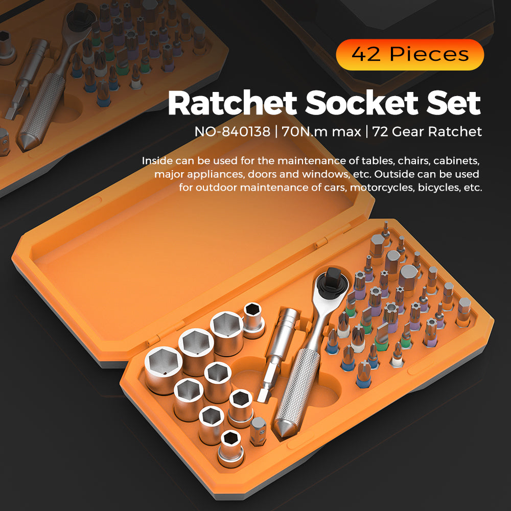 42 in 1 Screwdriver Set Ratchet Wrench