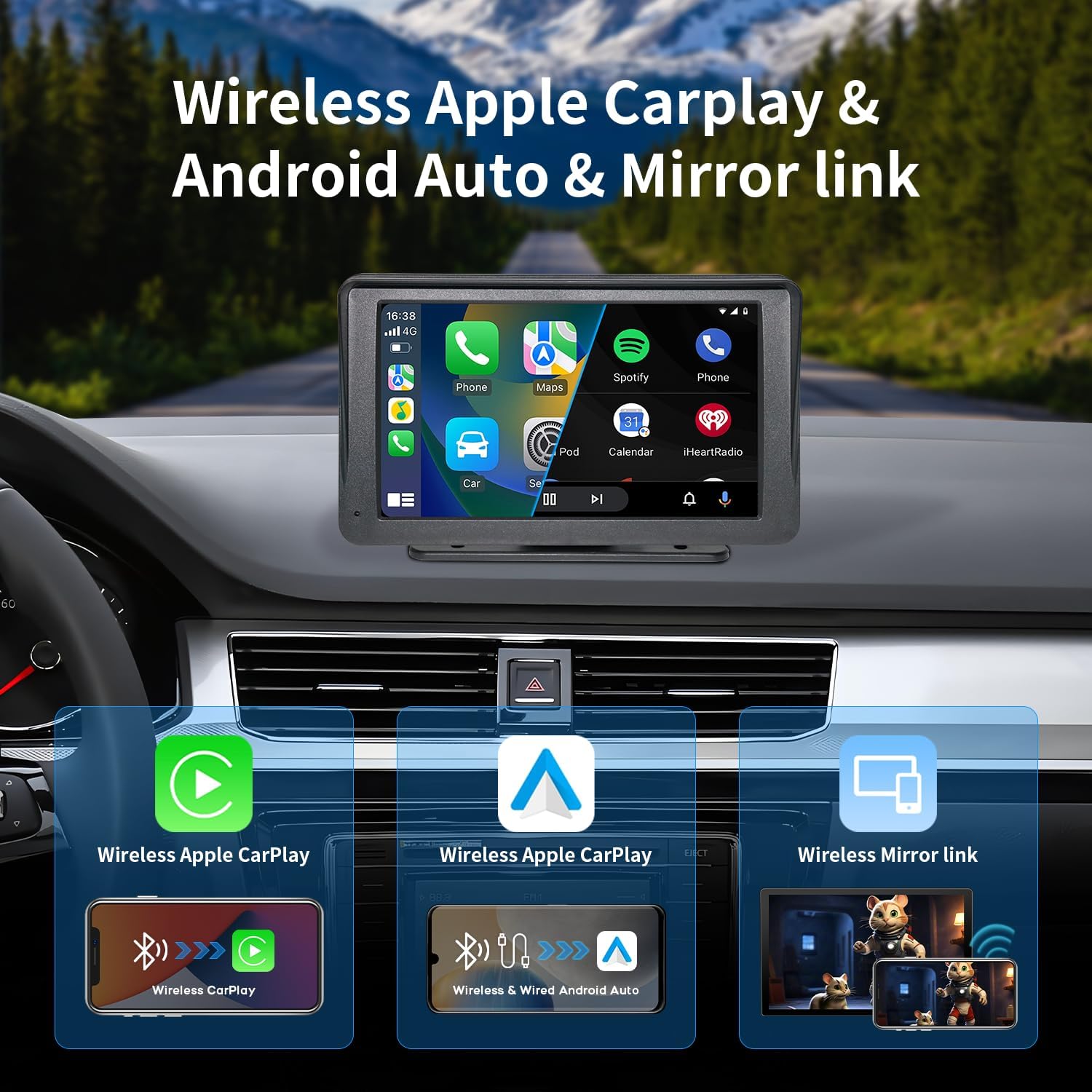 Compatible Wireless CarPlay Screen