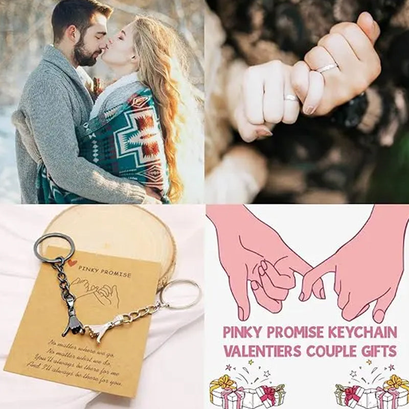 Couples Hand In Hand Keychain Set